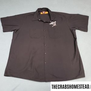 "Meow" Lucky 13 Embroidered Button Up